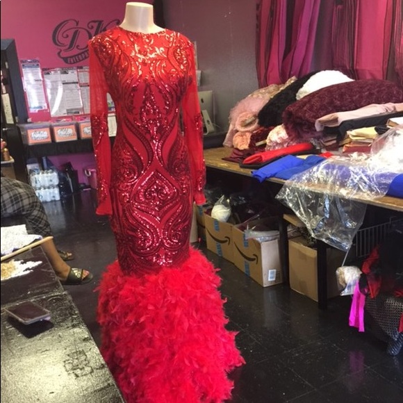 Red Prom Dress - Picture 1 of 2